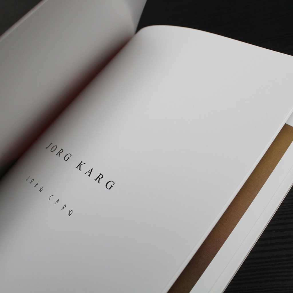 Jorg Karg Exhibition Catalogue 2019